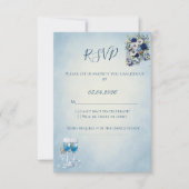 Custom QR Code Wedding RSVP Card (正面)