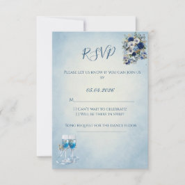 Custom QR Code Wedding RSVP Card