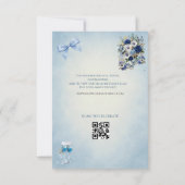 Custom QR Code Wedding RSVP Card (裏面)