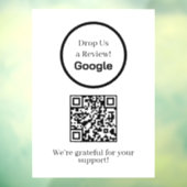 Custom QR | Google Reviews Business Display Sign ウィンドウサイン (シート3)
