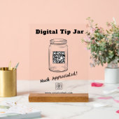 Custom QR Logo for Small Business Acrylic Sign アクリルサイン (ウェディング)