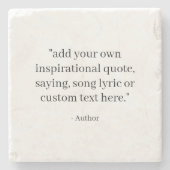 Custom Quote ストーンコースター (正面)