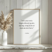 Custom Quote ポスター