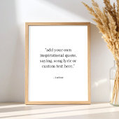 Custom Quote ポスター