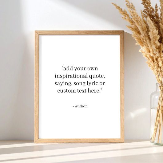 Custom Quote ポスター