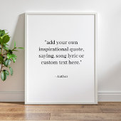 Custom Quote ポスター