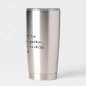 Custom Quote 保温保冷タンブラー (背面)