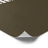 Custom Quote Add Your Own Personalized Text ポスター (角)