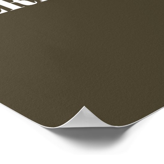 Custom Quote Add Your Own Personalized Text ポスター (角)