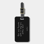 Custom quote black double sided  ラゲッジタグ (正面縦)
