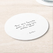 Custom quote - create your own  ラウンドペーパーコースター (アングル)