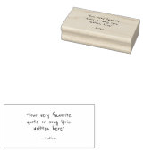 Custom quote - create your own  ラバースタンプ (押印)