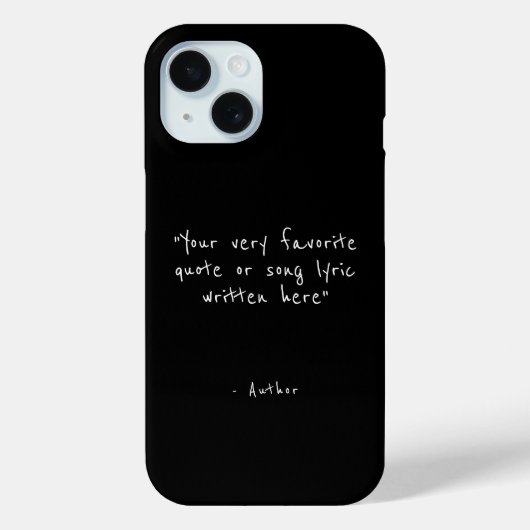 Custom quote - create your own Case-Mate iPhoneケース (裏面)