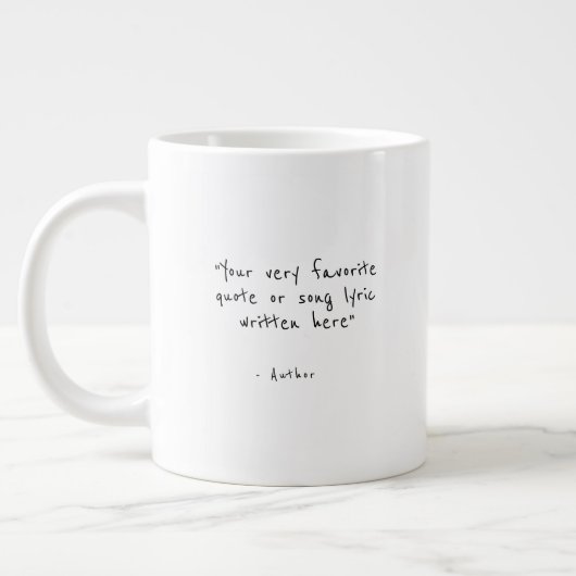 Custom quote - create your own Jumbo Coffee Mug ジャンボコーヒーマグカップ (左)