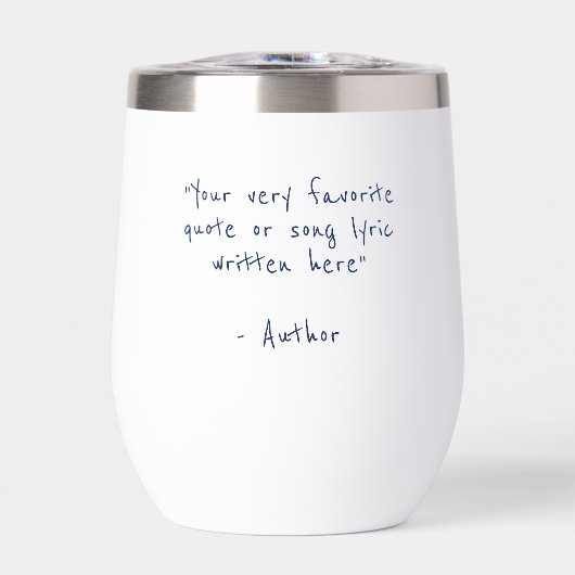 Custom quote - create your own navy blue (正面)