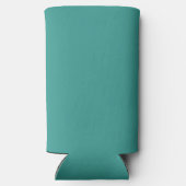 Custom quote - create your own teal スリム缶クーラー (裏面)