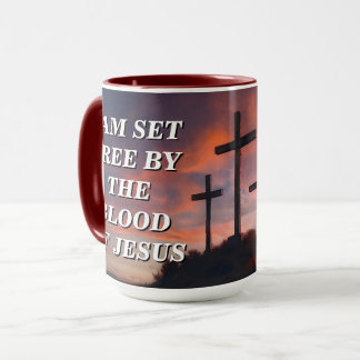 Custom Quote Faith Coffee Mug - Blood of Jesus. マグカップ