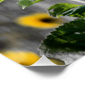 Custom Quote Field of Sunflowers ポスター (コーナー)