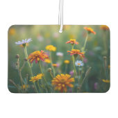 Custom Quote Flowers Nature カーエアーフレッシュナー (裏面)