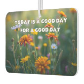 Custom Quote Flowers Nature カーエアーフレッシュナー (左)