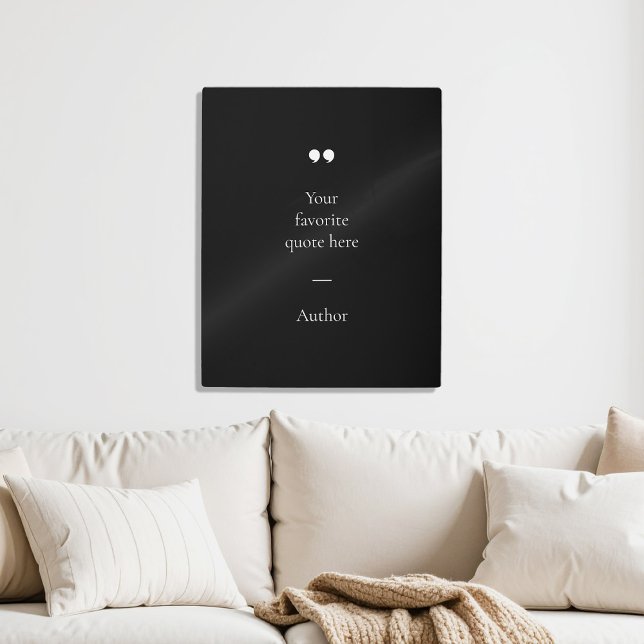 Custom Quote Metal Print Personalized Wall Art メタルプリント (クリエイターアップロード済み)