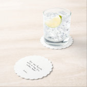 Custom quote minimalist ペーパーコースター (インサイチュ)