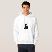 Custom Quote Not Ever Funny Cat Men's Hoodie パーカ (正面フル)