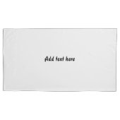 Custom Quote Off Pillowcases – Personalized Bedr 枕カバー (正面左)