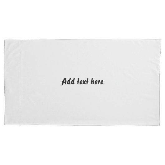 Custom Quote Off Pillowcases – Personalized Bedr 枕カバー (正面左)
