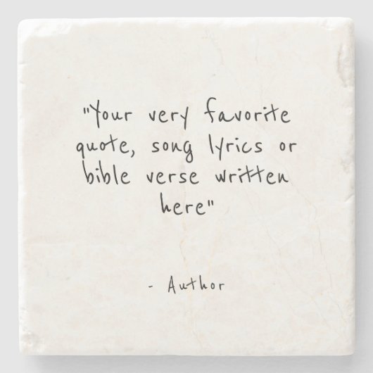 Custom quote or bible verse  ストーンコースター (正面)