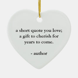 Custom Quote Personalized Gift セラミックオーナメント