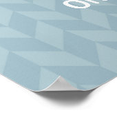 Custom Quote Poster, zigzag chevron ポスター (角)