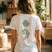 Custom Quote Sage Green Semicolon Nature Healing  Tシャツ