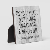 Custom Quote Saying Bible Verse Personalized Gift フォトプラーク (正面)