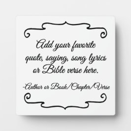 Custom Quote Saying Bible Verse Personalized Gift フォトプラーク