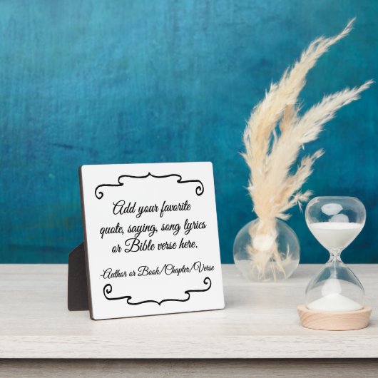 Custom Quote Saying Bible Verse Personalized Gift フォトプラーク (インサイチュ)
