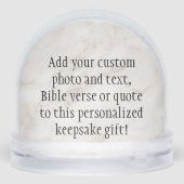 Custom Quote Saying Photo Personalized Keepsake (裏面)