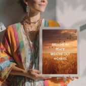 Custom Quote Sunset Field Quote Poster  ポスター