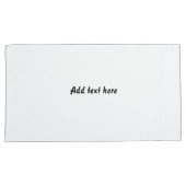 Custom Quote White Pillowcases – Personalized Bedr 枕カバー (正面右)