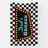 Custom Racing Flag Garage Sign Banner Gift 横断幕 (縦)