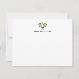 Custom Racket Stationary Tennis Note Card ノートカード