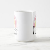 Custom Rainbow Nurse Graduation Mug Gift for Her コーヒーマグカップ (中央)