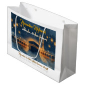 Custom Ramadan Mubarak Card – Personalized Arabic  ラージペーパーバッグ (正面アングル)