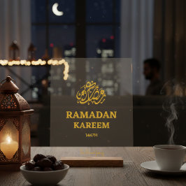 Custom Ramadan Mubarak Moon Sighting Dua Transpare アクリルサイン