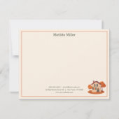 Custom Real Estate Autumn House Note Card ノートカード (正面)