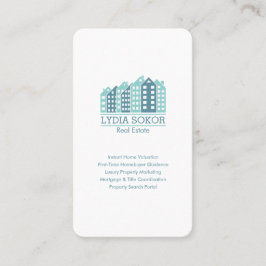 Custom Real Estate Business Card with QR Code 名刺