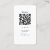 Custom Real Estate Business Card with QR Code 名刺 (裏面)
