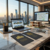 Custom Real Estate Business Card with QR Code 名刺