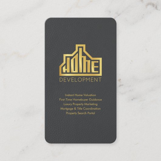Custom Real Estate Business Card with QR Code 名刺 (正面)