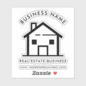Custom Real Estate Business Logo Promo Swag シール (シート)